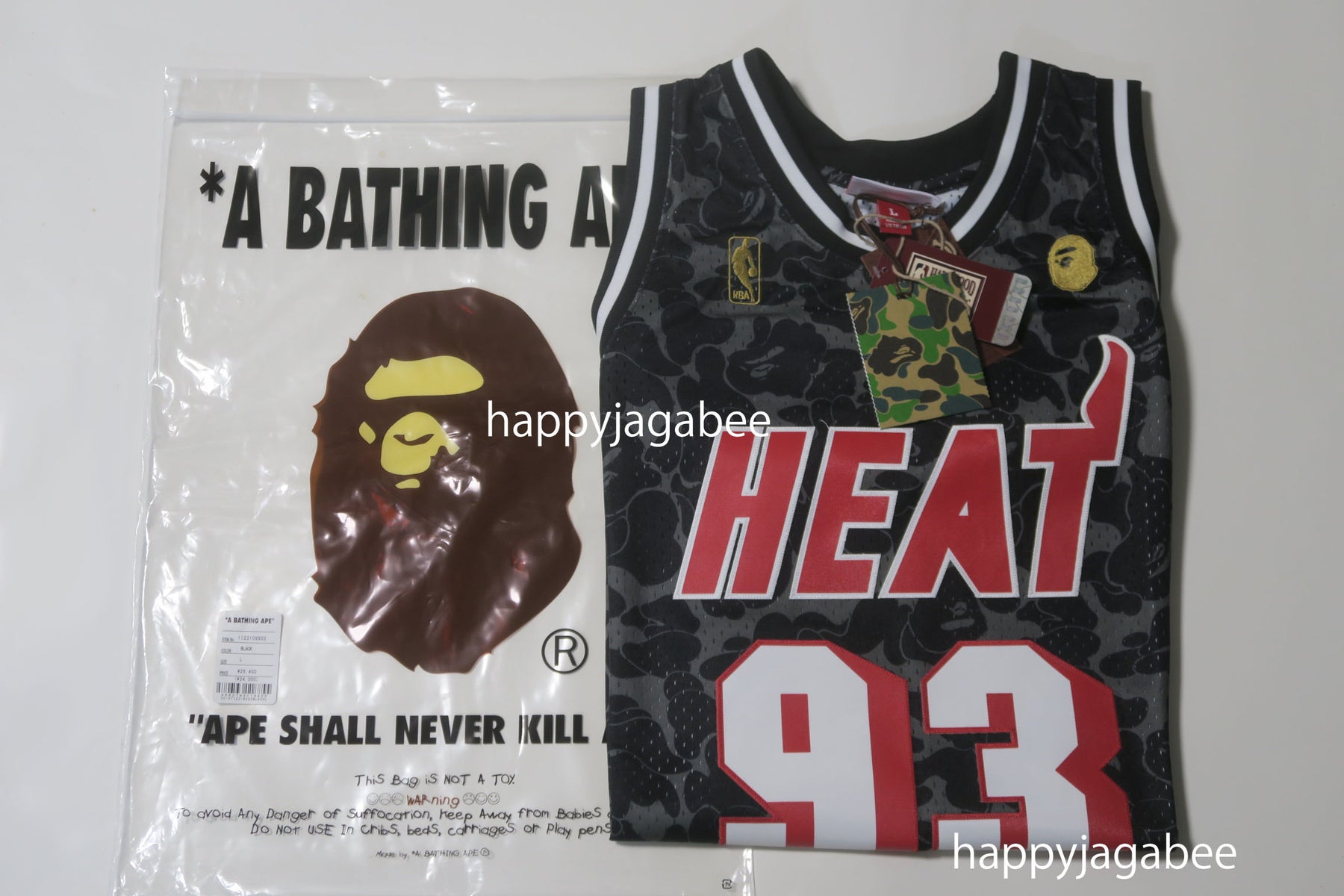 Bape x Mitchell & Ness Miami Heat Jersey – HalftimePH