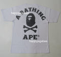 A BATHING APE BIG APE CROSSBONE COLLEGE TEE
