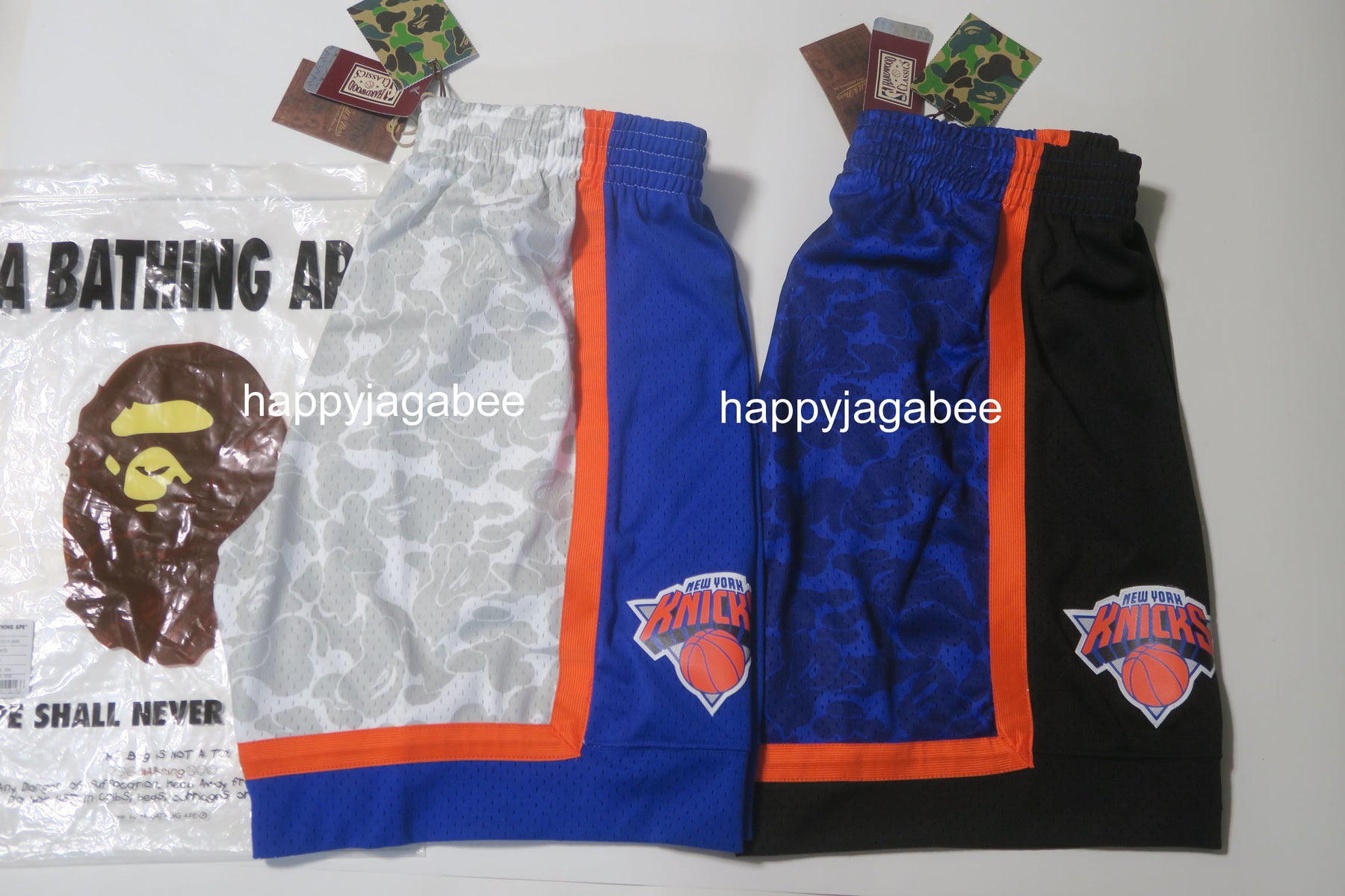 Bape x Mitchell & Ness New York Knicks Ewing Jersey White