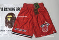 A BATHING APE BAPE x M&N Mitchell & Ness MIAMI HEAT JERSEY SHORTS