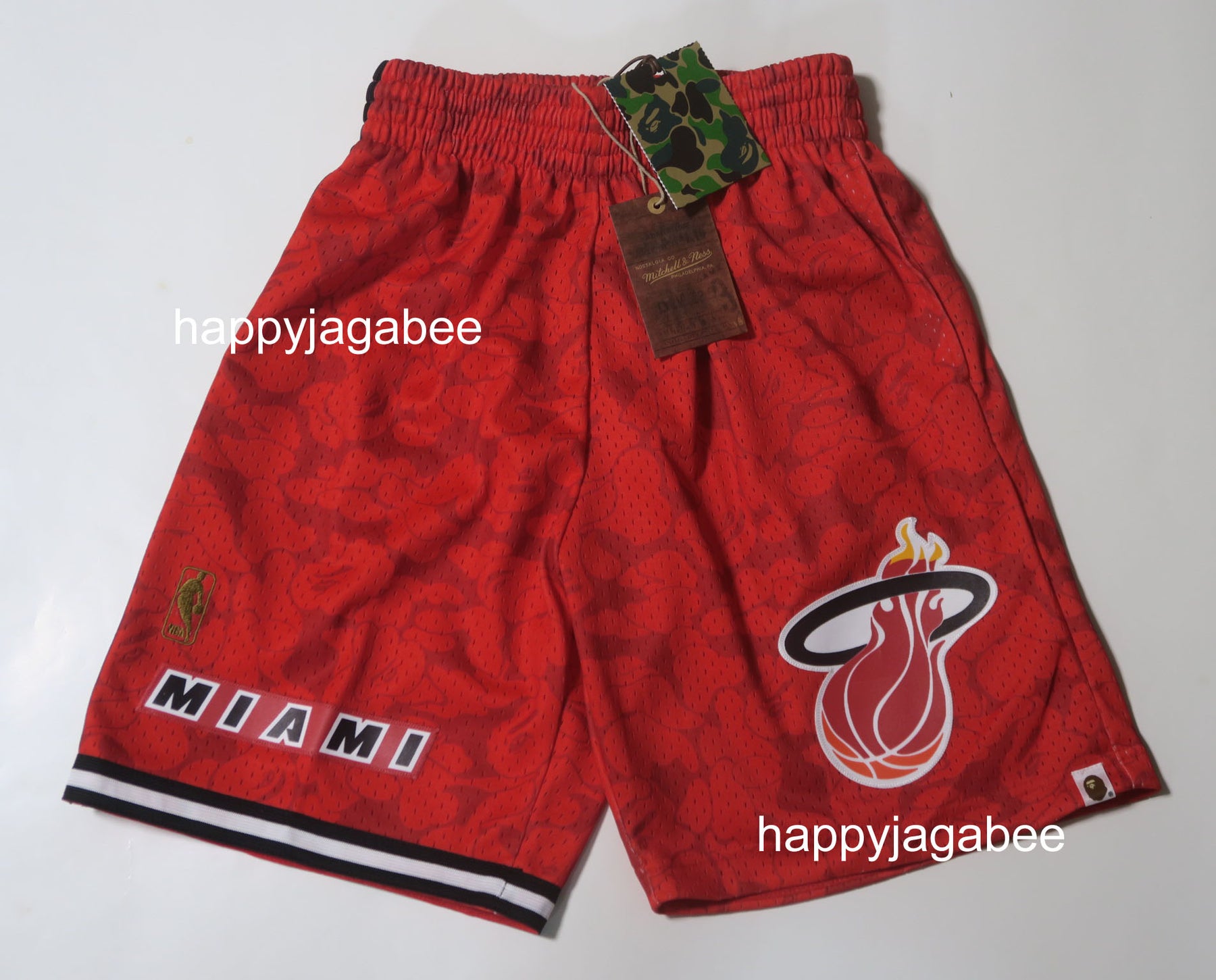 Bape x Mitchell & Ness Miami Heat Jersey Black