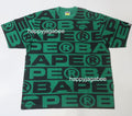 A BATHING APE LUX SPORT PATTERN OVERSIZED TEE