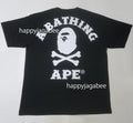 A BATHING APE BIG APE CROSSBONE COLLEGE TEE