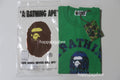 A BATHING APE GRAFFITI PATTERN COLLEGE TEE