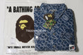 A BATHING APE DENIM MONOGRAM METAL ONE POINT BAPE DENIM JACKET
