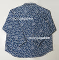 A BATHING APE DENIM MONOGRAM METAL ONE POINT BAPE DENIM JACKET