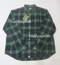 A BATHING APE APE HEAD ONE POINT FLANNEL CHECK SHIRT ( RELAXED FIT )