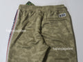 A BATHING APE TONAL SOLID CAMO TRACK PANTS