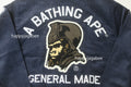A BATHING APE GENERAL CORDUROY VARSITY JACKET
