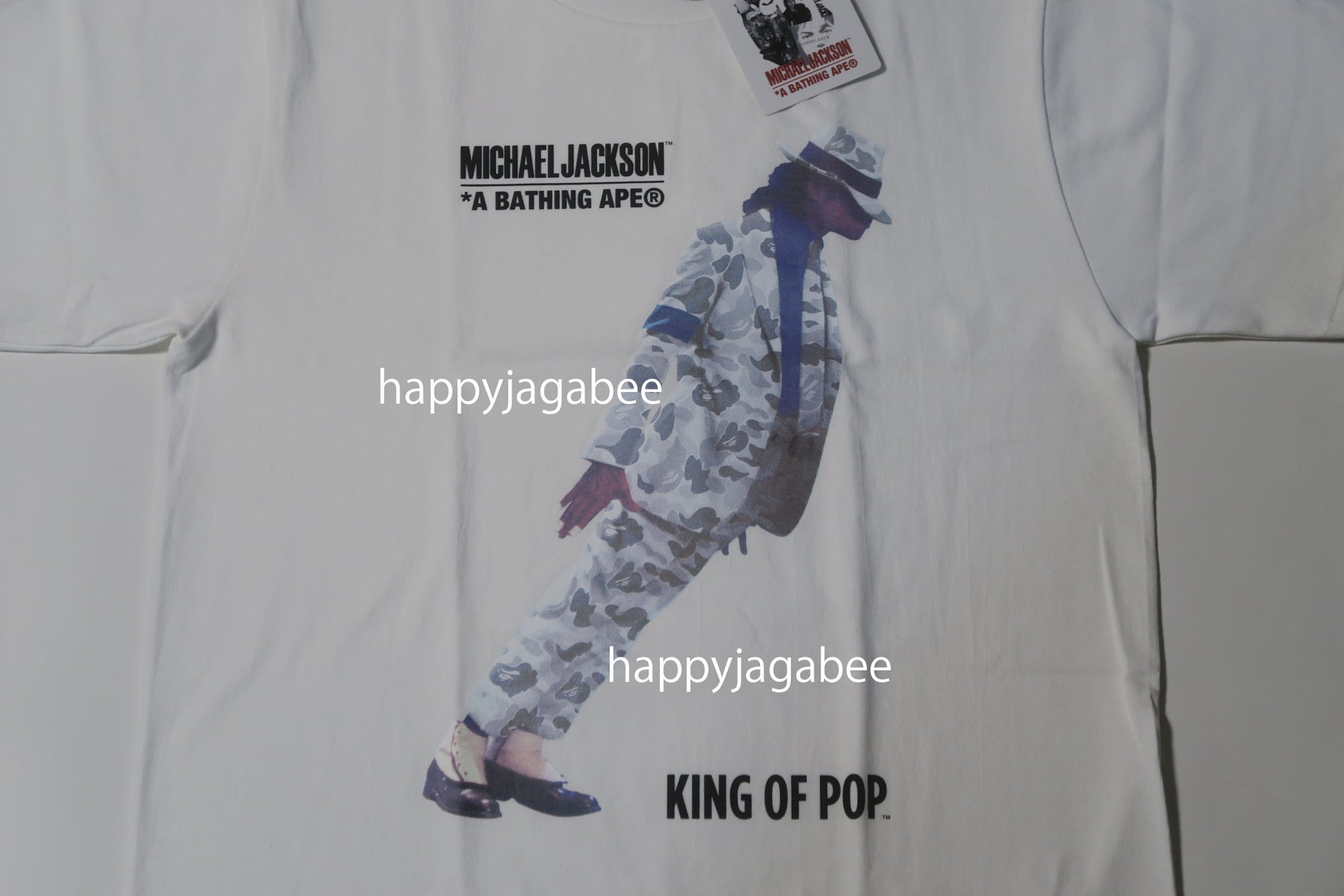 BAPE X MICHAEL JACKSON L/S TEE M-