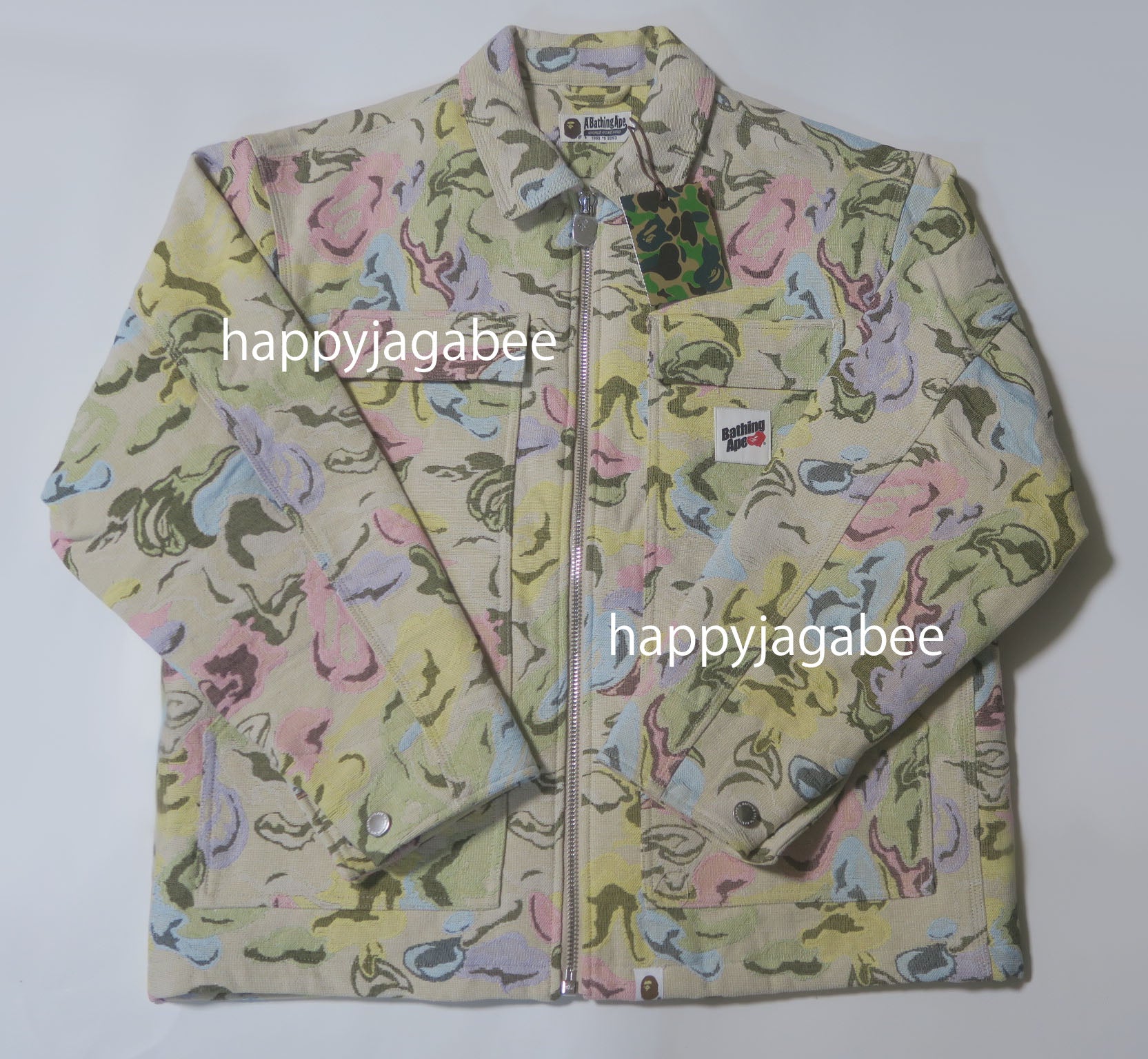 A BATHING APE BAPE ART CAMO GOBELIN WORK JACKET