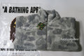 A BATHING APE TONAL SOLID CAMO METAL APE HEAD ONE POINT FLEECE JACKET