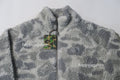 A BATHING APE TONAL SOLID CAMO METAL APE HEAD ONE POINT FLEECE JACKET