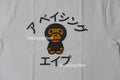 A BATHING APE BABY MILO COLLEGE TEE
