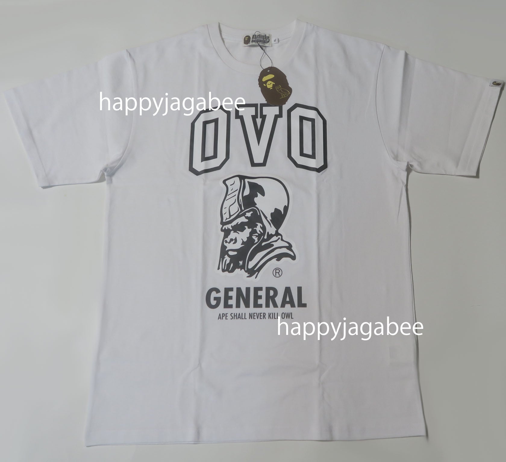 A BATHING APE BAPE x OVO GENERAL TEE happyjagabee store