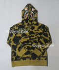A BATHING APE BAPE KIDS 1ST CAMO SHARK ZIP HOODIE