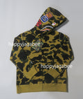 A BATHING APE BAPE KIDS 1ST CAMO SHARK ZIP HOODIE