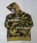 A BATHING APE BAPE KIDS 1ST CAMO SHARK ZIP HOODIE