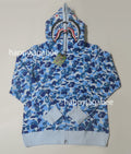 A BATHING APE ABC CAMO DOUBLUE SHARK FULL ZIP HOODIE