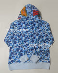 A BATHING APE ABC CAMO DOUBLUE SHARK FULL ZIP HOODIE