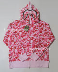 A BATHING APE ABC CAMO DOUBLUE SHARK FULL ZIP HOODIE