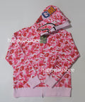A BATHING APE ABC CAMO DOUBLUE SHARK FULL ZIP HOODIE