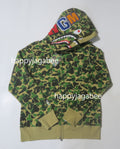 A BATHING APE ABC CAMO DOUBLUE SHARK FULL ZIP HOODIE
