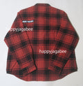 A BATHING APE FLANNEL CHECK TACTICAL SHIRT ( RELAXED FIT )