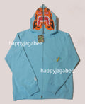 A BATHING APE TIGER FULL ZIP HOODIE