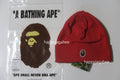 A BATHING APE SILICON APE HEAD KNIT CAP