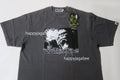 A BATHING APE MAD APE GRAPHIC ACID WASH RELAXED FIT TEE