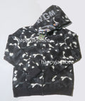 A BATHING APE CITY CAMO SHARK FULL ZIP HOODIE