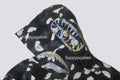 A BATHING APE CITY CAMO SHARK FULL ZIP HOODIE