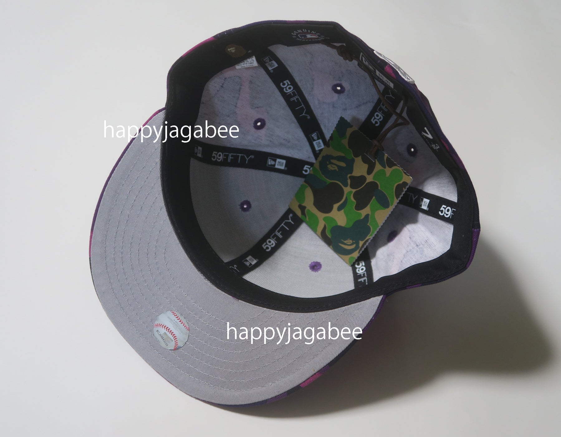 紫 7-1/4 BAPE X MLB X NEW ERA WHITE SOX 帽子