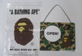 A BATHING APE ABC CAMO OPEN / CLOSED SIGNBOARD