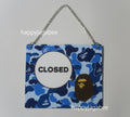 A BATHING APE ABC CAMO OPEN / CLOSED SIGNBOARD