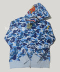 A BATHING APE ABC CAMO 2ND SHARK FULL ZIP HOODIE ( PONR )