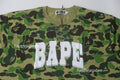 A BATHING APE ABC CAMO RELAXED FIT BAPE LOGO TEE