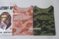 A BATHING APE Ladies' 1ST CAMO CUT OUT TEE