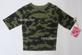 A BATHING APE Ladies' 1ST CAMO CUT OUT TEE