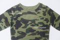 A BATHING APE Ladies' 1ST CAMO CUT OUT TEE