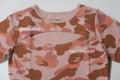 A BATHING APE Ladies' 1ST CAMO CUT OUT TEE