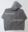 A BATHING APE HAND DRAW FACE RELAXED FIT SHARK FULL ZIP HOODIE
