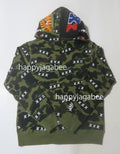 A BATHING APE BAPE x GOD SELECTION XXX SHARK FULL ZIP HOODIE