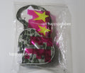 A BATHING APE - APEE LOGO HEART SHAPE BAG GRN