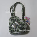 A BATHING APE - APEE LOGO HEART SHAPE BAG GRN