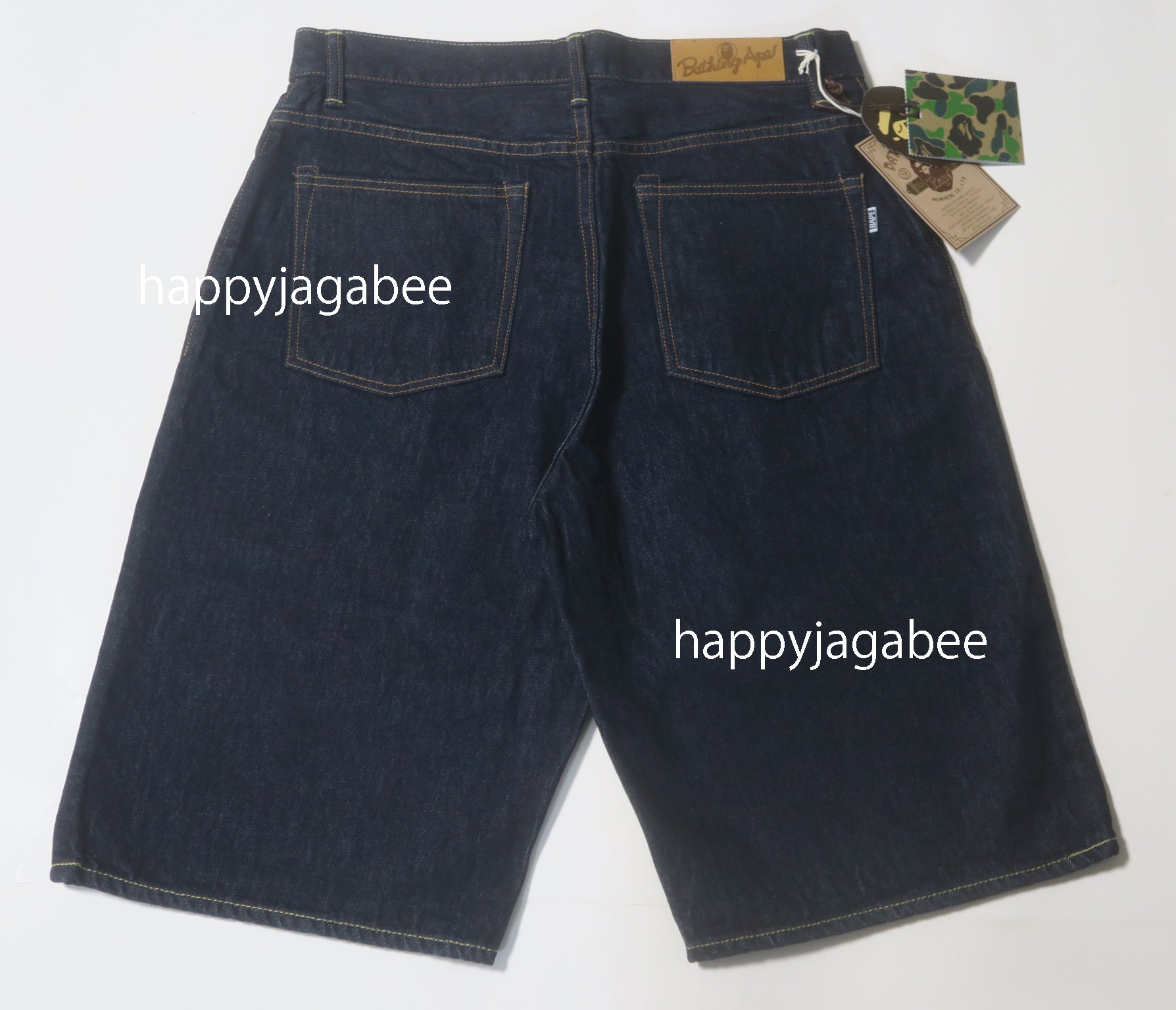 A BATHING APE SHARK DENIM SHORTS – happyjagabee store