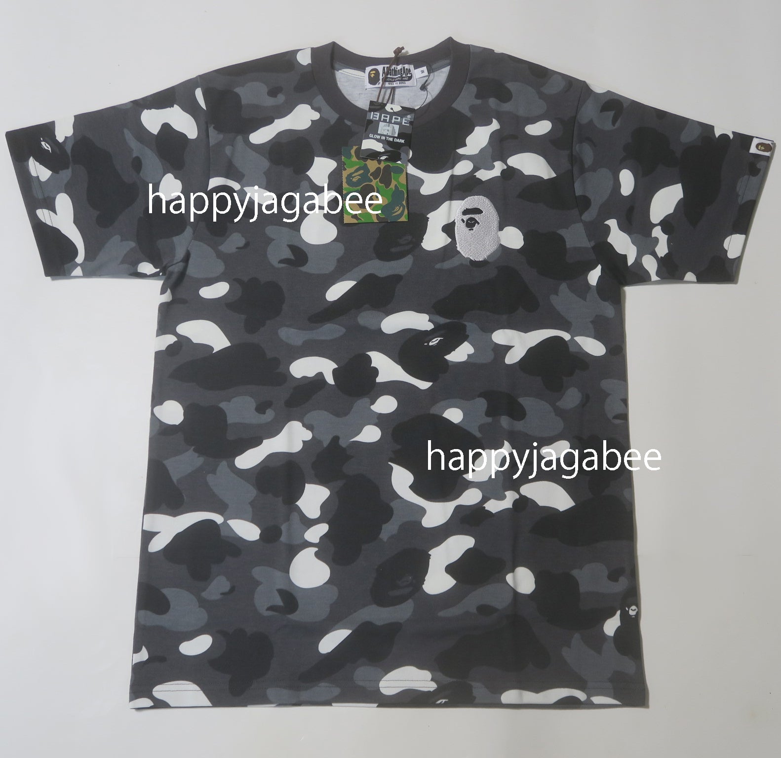 A BATHING APE CITY CAMO LARGE APE HEAD TEE happyjagabee store