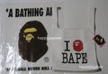 A BATHING APE Ladies' I LOVE BAPE LEATHER BAG
