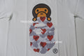 A BATHING APE Ladies' I LOVE BAPE MILO ON APE HEAD TEE